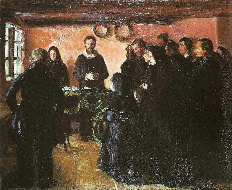 begravelsen, Anna Ancher